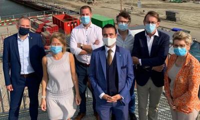 N-VA Oost-Vlaanderen aan de sluis in Terneuzen