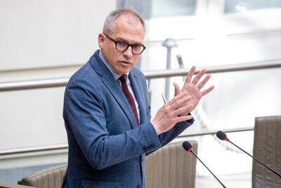 Matthias in het Vlaams Parlement